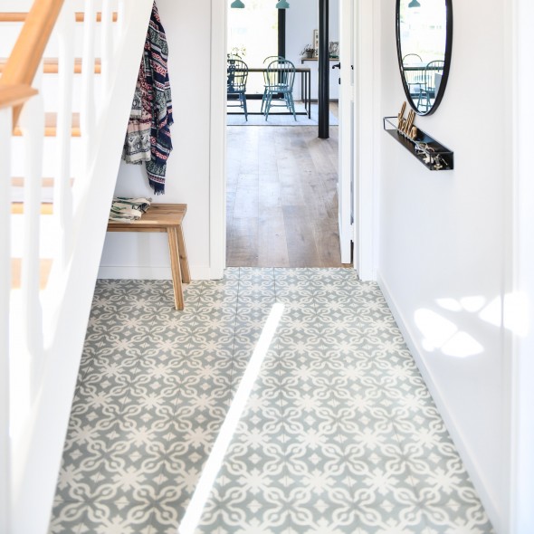 carrelages à motifs en ciment, multi couleurs, impermo, scandinavisch, green